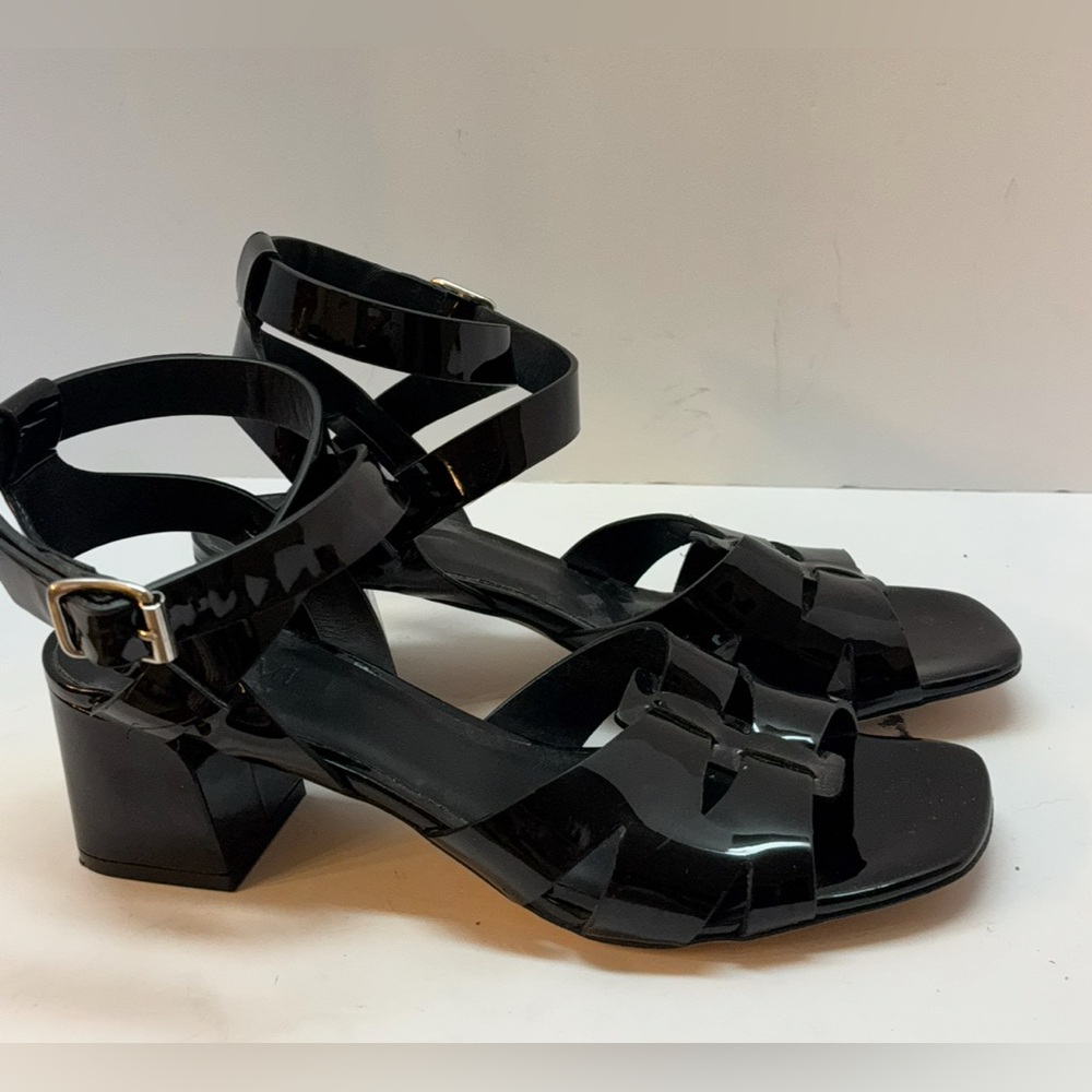 M.Gemi Black Strappy Women's Sandals